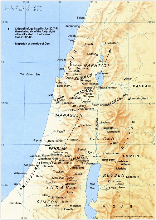 Detailed Map Of Ancient Israel